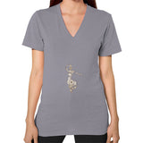 V-Neck (on woman) Slate DesiVesiLtd