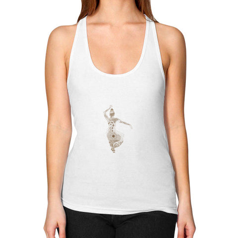 Women's Racerback Tank White DesiVesiLtd