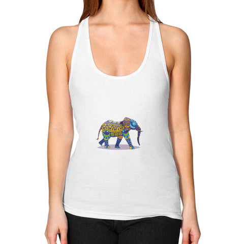 Women's Racerback Tank White DesiVesiLtd