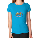 Women's T-Shirt Teal DesiVesiLtd