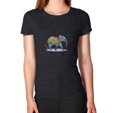 Women's T-Shirt Tri-Blend Black DesiVesiLtd