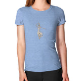Women's T-Shirt Tri-Blend Blue DesiVesiLtd