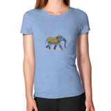Women's T-Shirt Tri-Blend Blue DesiVesiLtd
