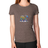 Women's T-Shirt Tri-Blend Coffee DesiVesiLtd