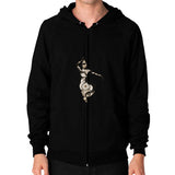Zip Hoodie (on man) Black DesiVesiLtd
