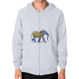 Zip Hoodie (on man) Heather grey DesiVesiLtd