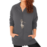 Zip Hoodie (on woman) Asphalt DesiVesiLtd