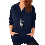 Zip Hoodie (on woman) Navy DesiVesiLtd